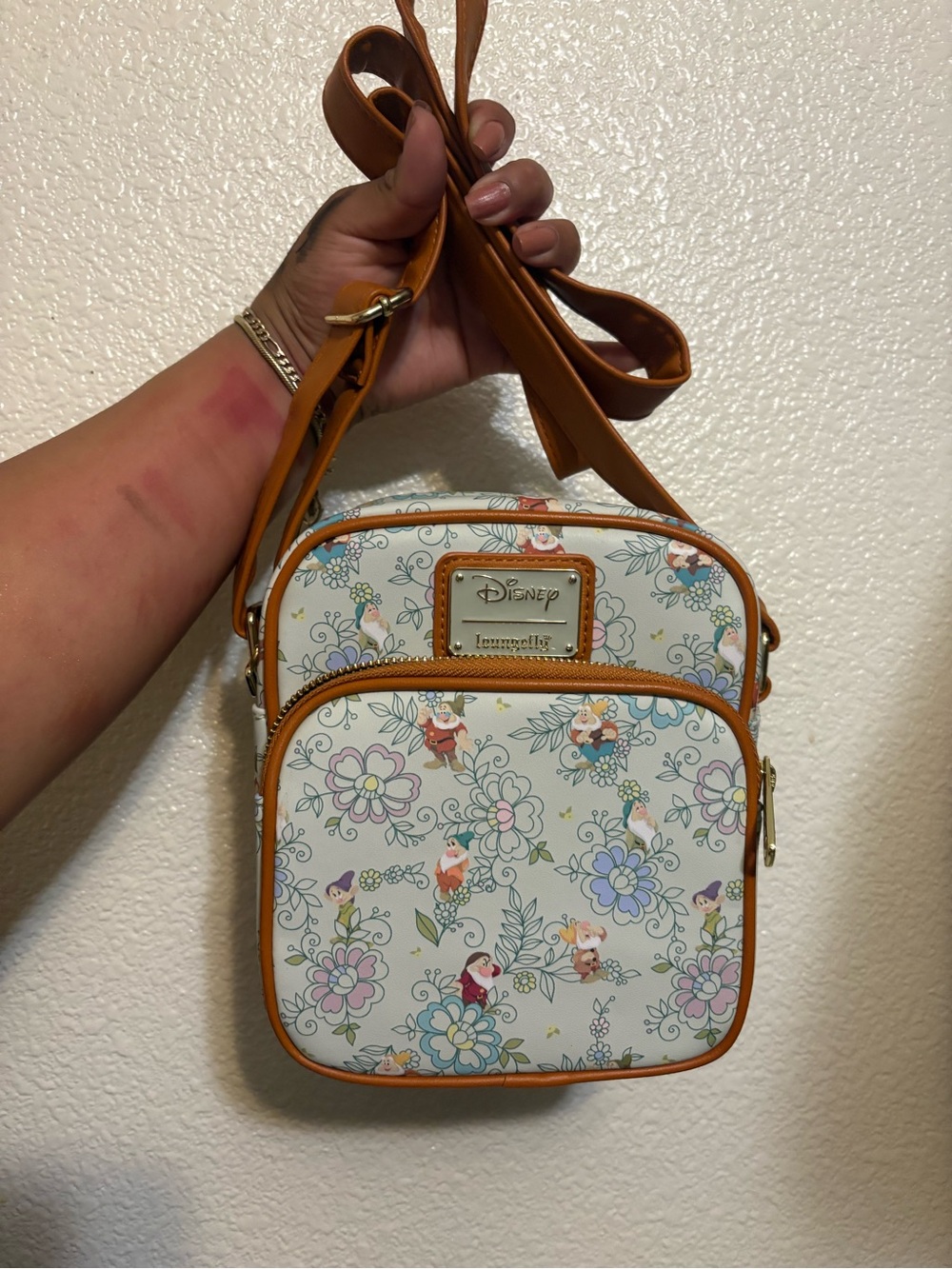 Loungefly Disney Snow White and the Seven Dwarfs all over print crossbody bag